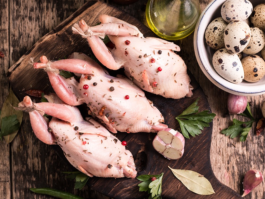 Пъдпъдъче месо