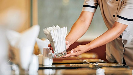 Servilletas desechables de Makro para hostelería