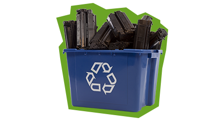 Recyklace tonerů do tiskáren a baterií