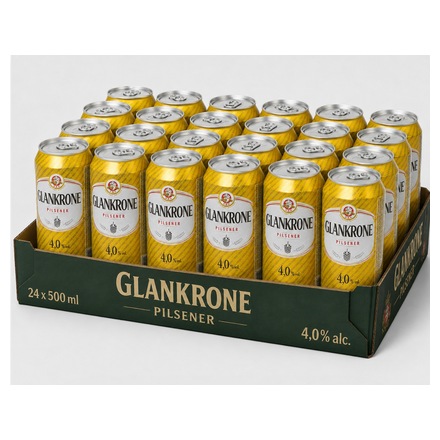 GLANKRONE Pivo výčepní, balení 24 × 500 ml