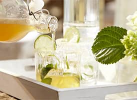 Limonáda z limetek a zázvoru 