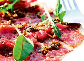 Lanýžové carpacci