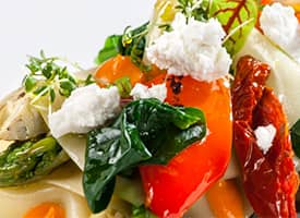 Zeleninové těstoviny s chřestem