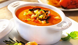 Polévka z pečených paprik