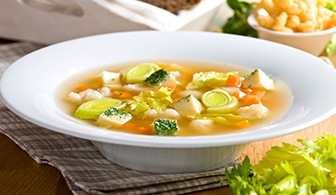 Zeleninový vývar s vaječnou sedlinou