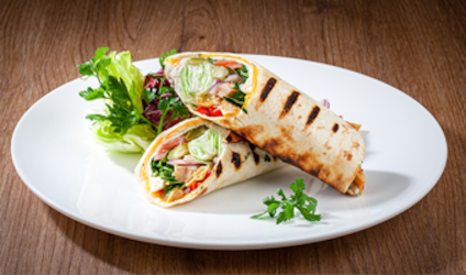 veggie á la kuřecí wrap - talíř