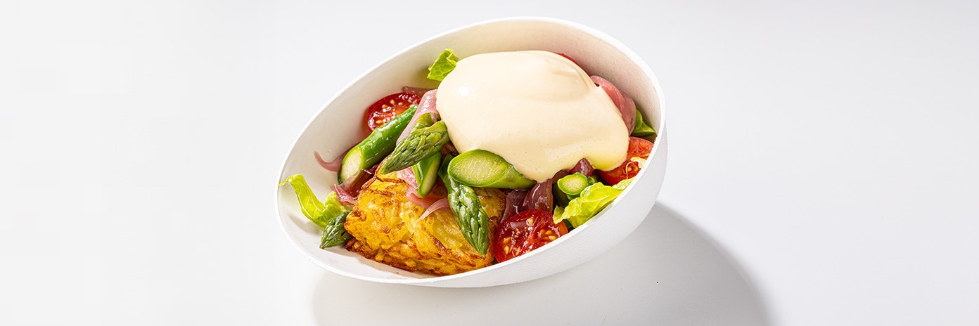 bramborové rösti s chřestem