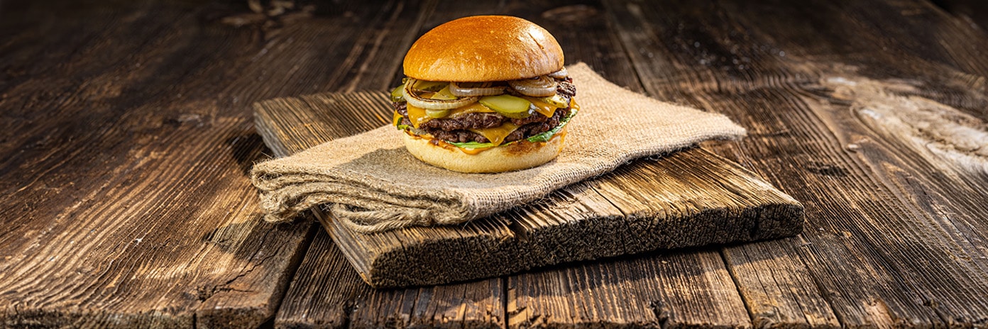 smah burger s dvojitým masem