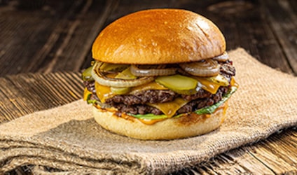 smah burger s dvojitým masem