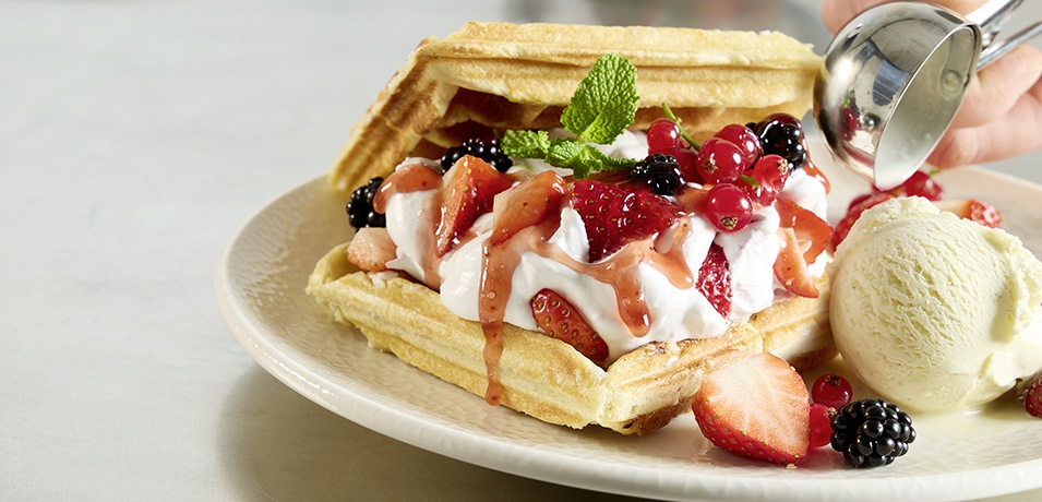 Eisdielen und Cafés