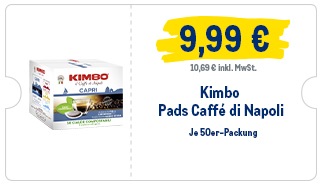 Kimbo Kaffee-Pads Coupon