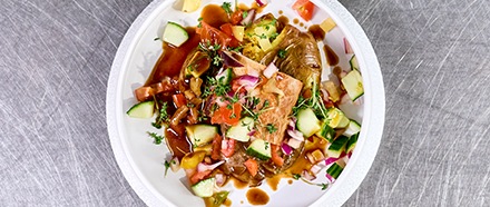 Mediterranean Aioli Smash Potatoes