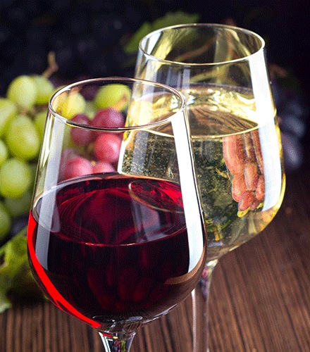 Gekühlter Rotweingenuss