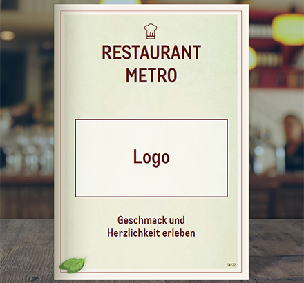 Die optimale Speisekarte