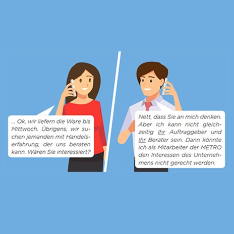 Wir trennen strikt persönliche Interessen von denen des Unternehmens.