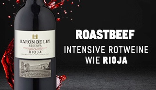 Rotwein zu Roastbeef
