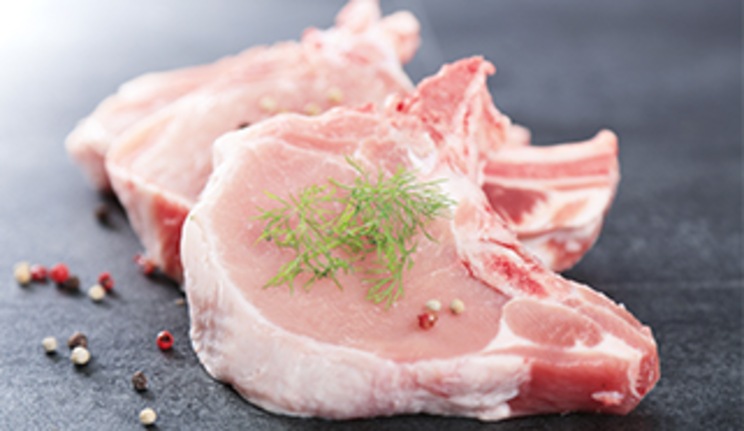 Schweine-Stielkotlett in Scheiben