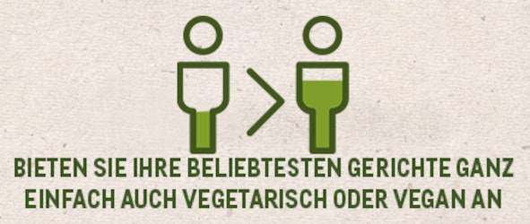 Gerichte vegetarisch oder vegan anbieten