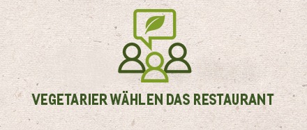 Vegetarier wählen das Restaurant