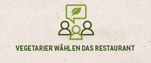 Vegetarier wählen das Restaurant