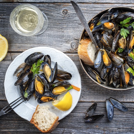 Frische Miesmuscheln richtig zubereiten