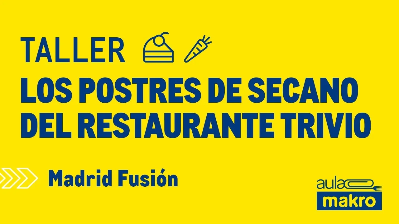 Taller los postres de secano del restaurante trivio 