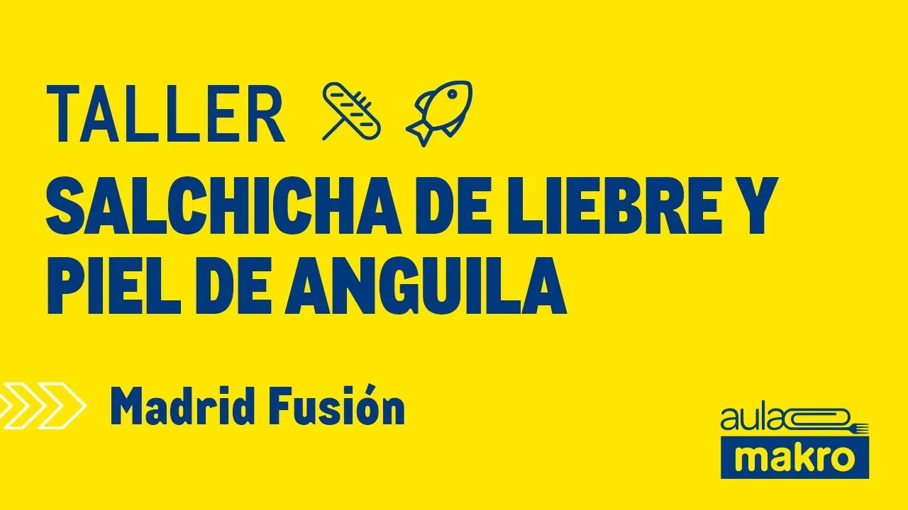 Taller salchicha de liebre y piel de anguila - Madrid Fusión