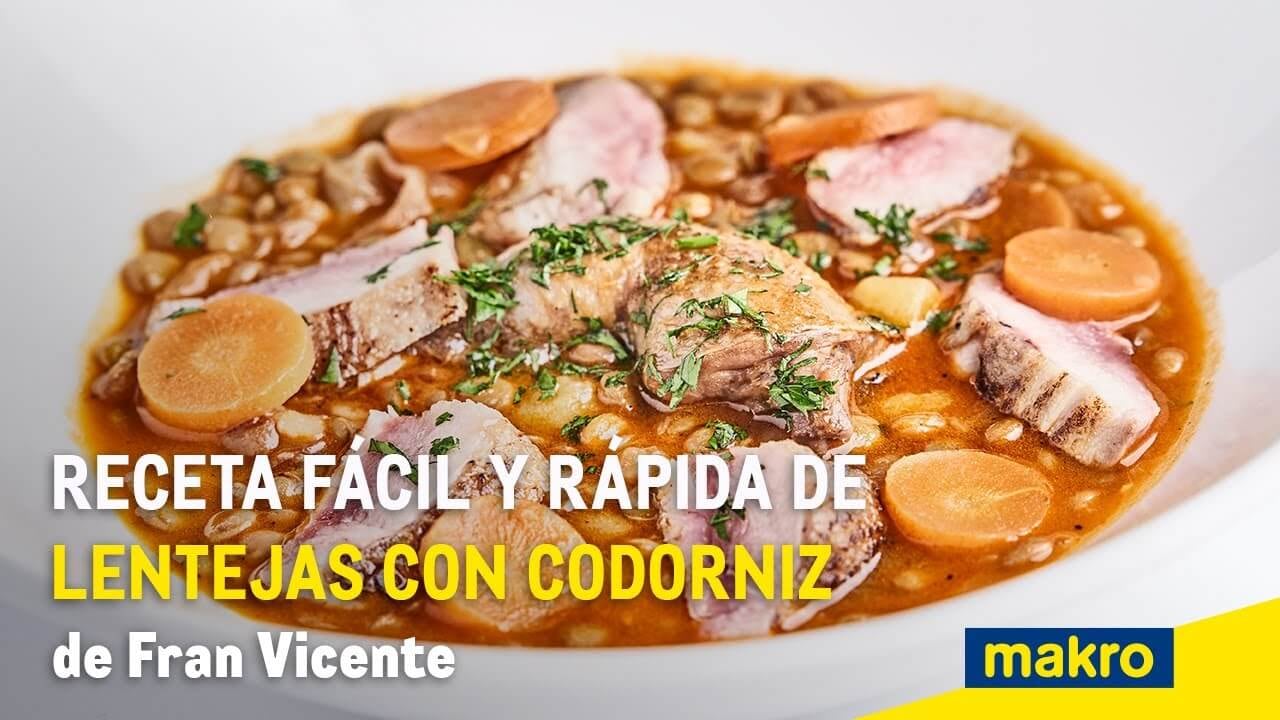 Lentejas con codorniz