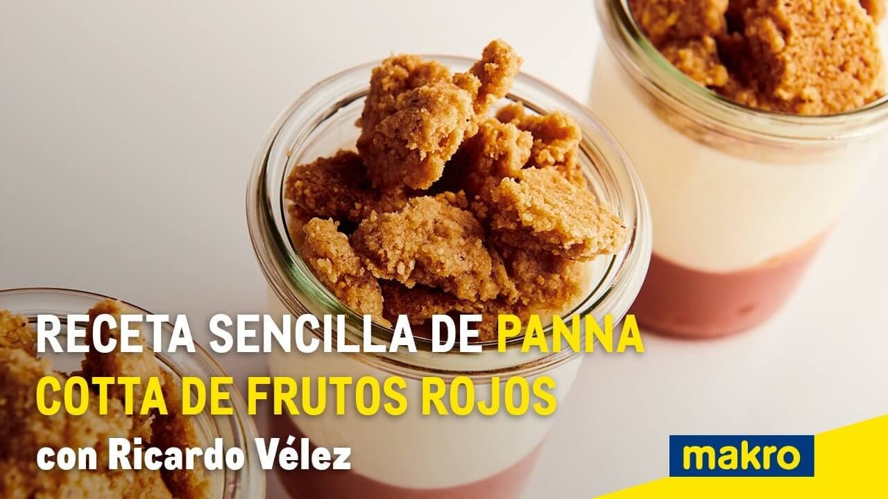 Panna cotta de frutos rojos