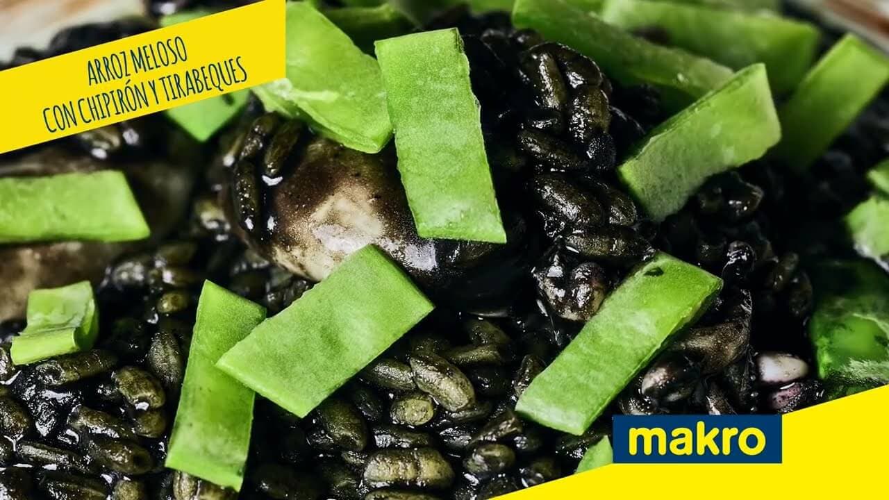 Arroz Meloso de Chipirón y Tirabeque