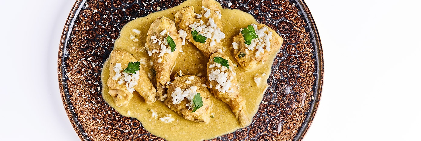 Pollo coquelet en pepitoria - Fran Vicente