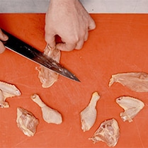 Pollo coquelet en pepitoria - Paso 1