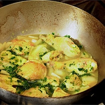 Pollo coquelet en pepitoria - Paso 2