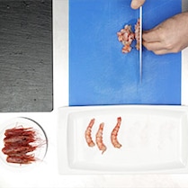 Ceviche de carabineros - Paso 3