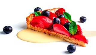 Tarta de fresas rápida para hostelería