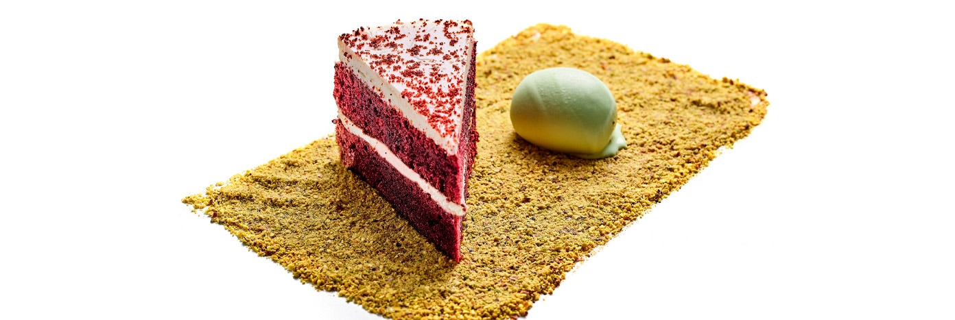Tarta red velvet rápida para hostelería