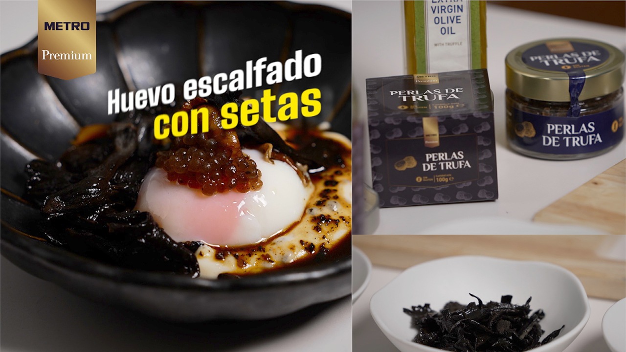 huevo escalfado con setas