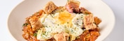 plato final pisto para menu del dia