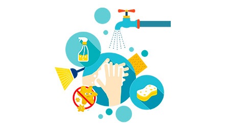 Lavado de manos para higiene del personal