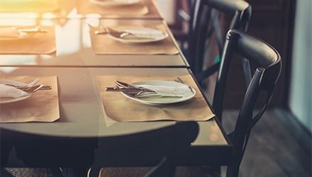 Manteles desechables de Makro para hostelería