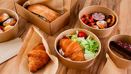 Recipientes desechables de Makro para hostelería