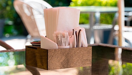 Servilleteros para restaurantes en tiendas Makro