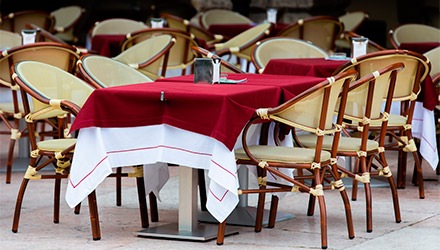 Cubremanteles de Makro para restaurante profesional