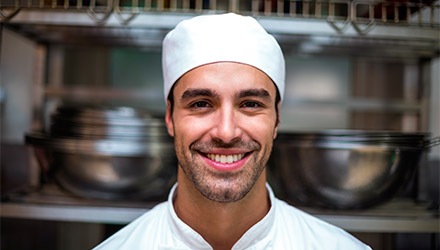 Gorros de Makro para restaurante profesional