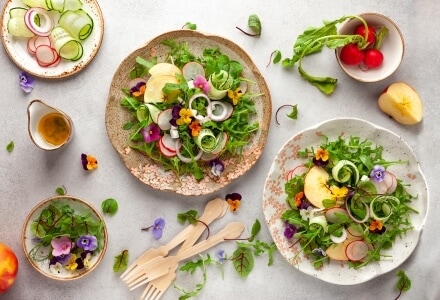 Recetas con flores comestibles