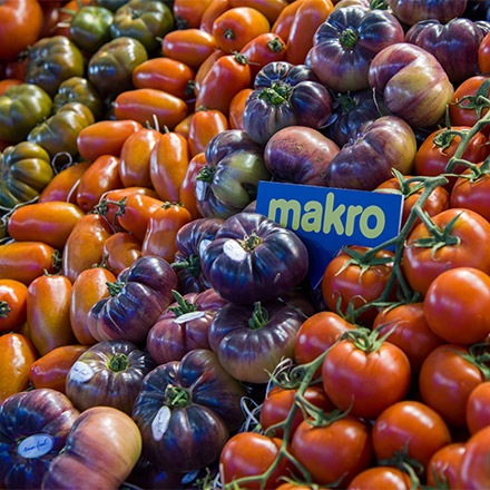 Tomates en la tiendas Makro