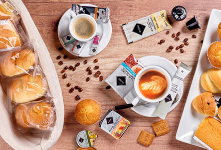 pastas, bizcochos y galletas para café