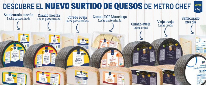 Surtido de quesos Metro Chef