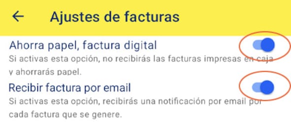 Selecciona factura digital