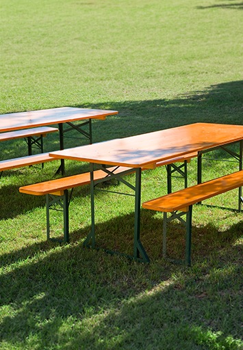 mesa y banco de exterior